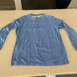 .men’s blue long sleeve weather proof 2X